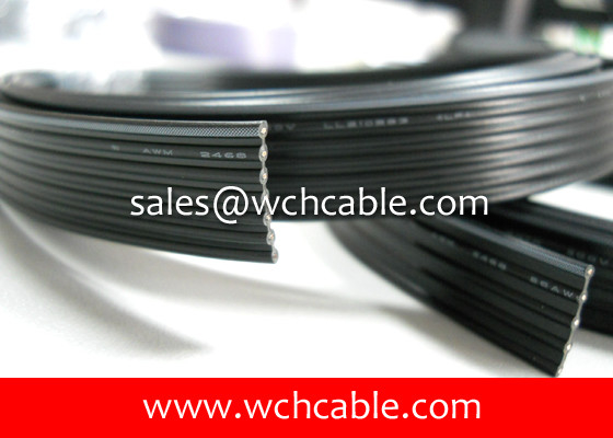 China PVC Flat Ribbon Cable UL2468 #22AWG 10Pins 2.54mm Pitch supplier