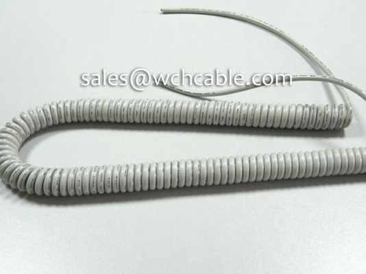 China UL20698 Massage Chair Interconnection Frequent Moving Spring Cable 80C 90V supplier