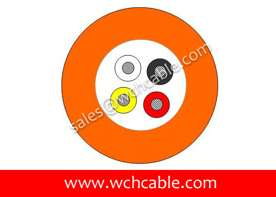 China TPU Cable UL20280 30AWG 4Cores OD3.7mm Glossy Black supplier