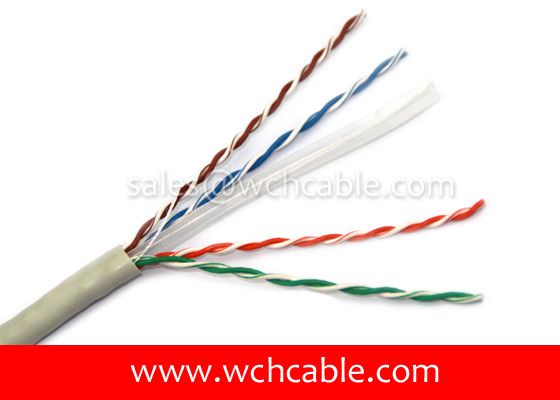China UL Lan Cable Cat6 UTP Solid 23AWG 4Pairs OD6.6mm RoHS Compliant &amp; Halogen Free supplier