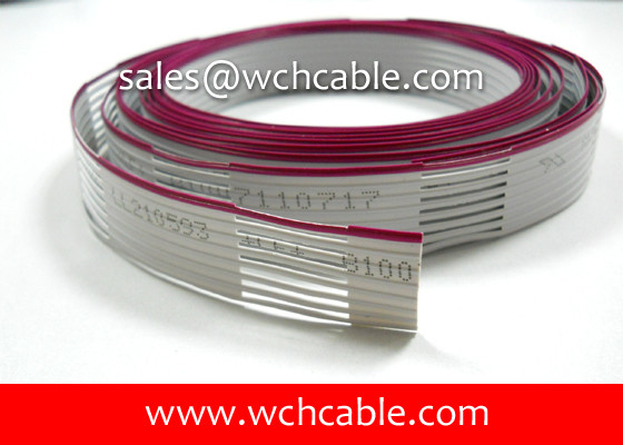 China UL4411 XLPE Flat Ribbon Cable Tinned Stranded Copper Conductors 125C 300V supplier