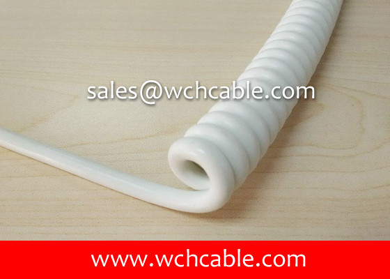 China UL21781 Air-conditioned Van Highly Re-bounce Curly Cable 90C 300V (60C Oil Resistant) supplier