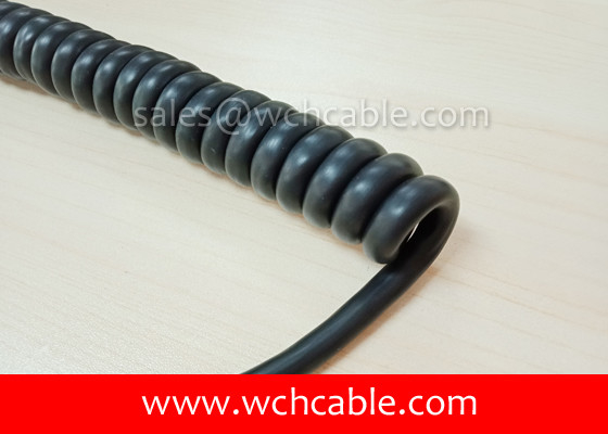 China UL Spring Cable, AWM Style UL21732 10AWG 2C FT2 90°C 300V, PP / PUR supplier