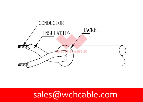China UL21387 TPE Jacketed Cable: 28AWGx2C supplier