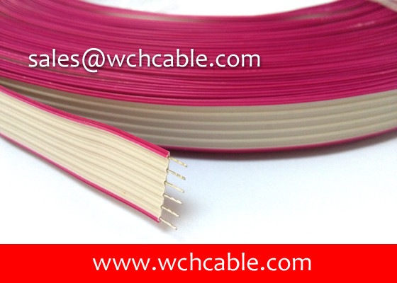 China UL20050 PVC Flat Ribbon Cable Eco-friendly RoHS &amp; Reach Compliant 80C 150V supplier