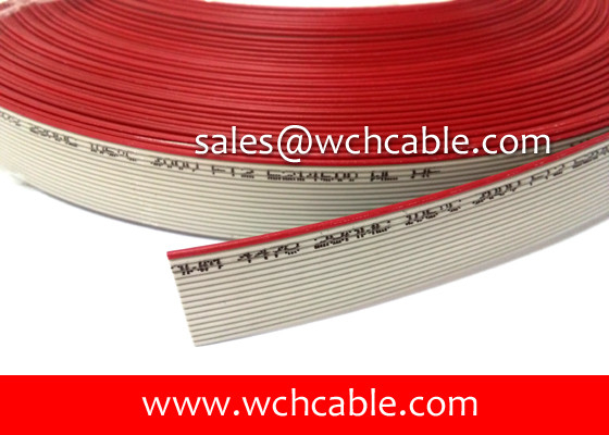 China UL4478 XLPE Flat Ribbon Cable AWG26 AWG28 Crosslinked Polyethylene Irradiated 105C 300V supplier