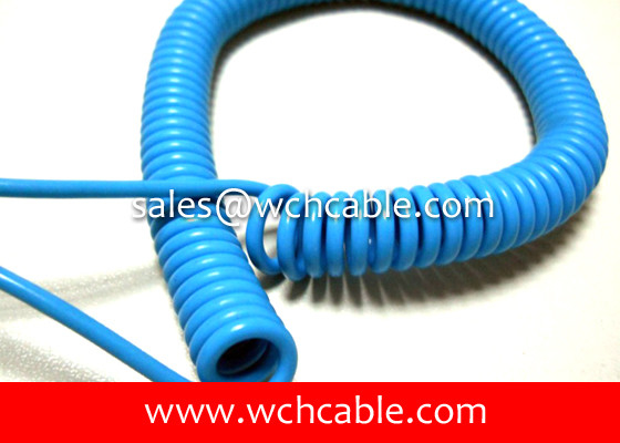 China UL21918 Lighting Systems Spiral Cable 125C 300V supplier