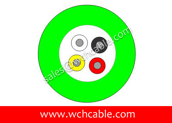 China TPU Cable UL20549 22AWG 4Cores OD4.8mm Glossy Black supplier