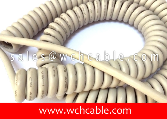China Continuously Flexible Spring Cable UL AWM 20351, Rated 60C 300V, Cable Flame supplier