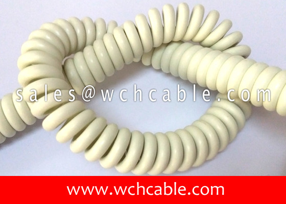China Audio Codecs Spiral Cable UL AWM Style 21294, Rated 80C 600V, Horizontal Flame supplier