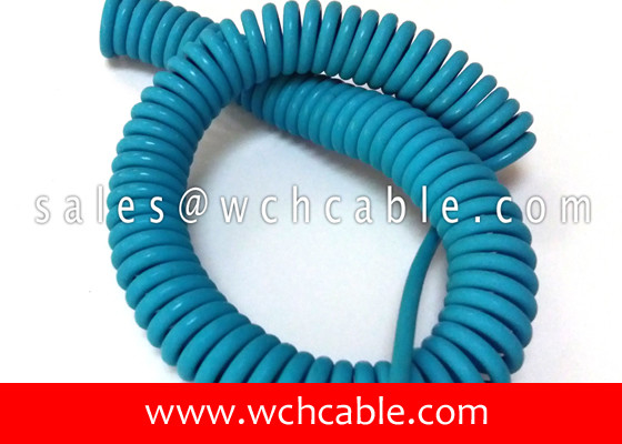 China UL20937 Light Duty Electronic Interconnection Spring Coiled Cable 80C 30V supplier