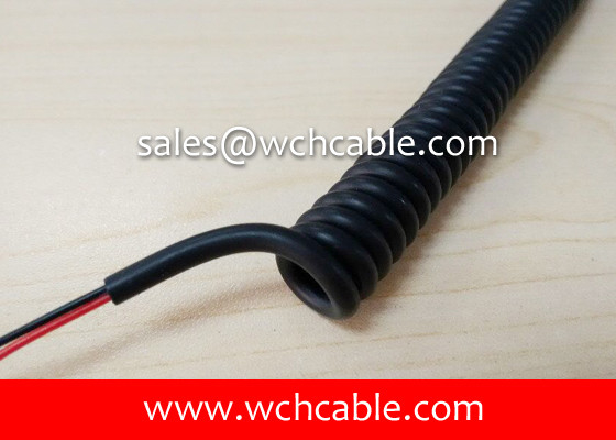 China UL21770 TPU Sheath Good Heat Resistance Curly Cable 105C 1000V (80C Oil Resistant) supplier