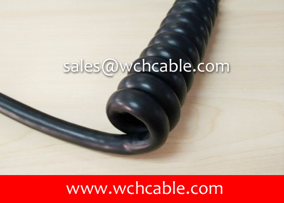 China UL21769 High Voltage Protection Power Control Curly Cable 105C 1000V (Sunlight Resistant) supplier