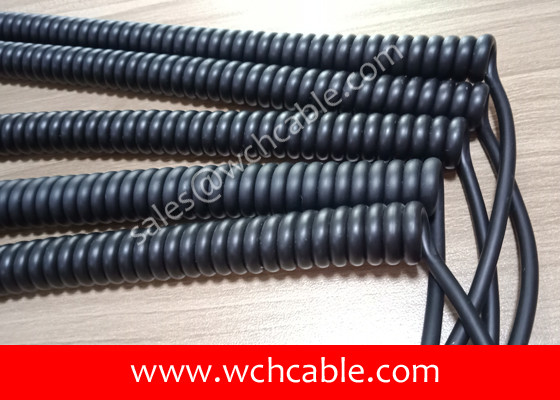 China UL Spring Cable, AWM Style UL21754 14AWG 3C FT2 90°C 300V, PVC / TPU supplier