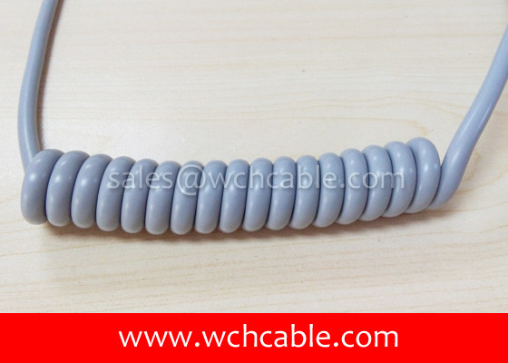 China UL Spring Cable, AWM Style UL21757 14AWG 4C VW-1 90°C 1000V, PVC / TPU supplier
