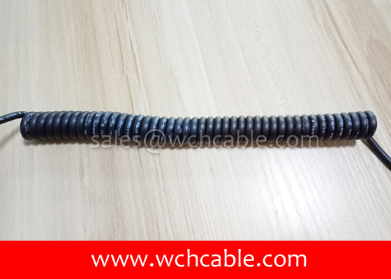 China UL Spring Cable, AWM Style UL21723 22AWG 2C FT2 90°C 300V, ETFE / TPE supplier