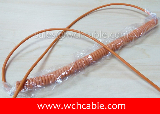 China UL Spring Cable, AWM Style UL21840 26AWG 4C VW-1 105°C 1000V, TPE / TPE supplier