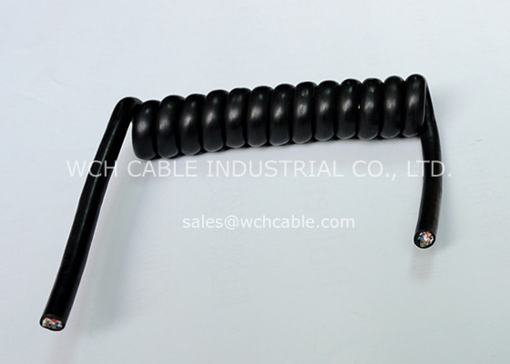 China UL20911 Vending Machine Extendable Spiral Cable supplier
