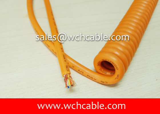 China UL20279 Gas Resistant TPU Sheathed Spiral Cable supplier