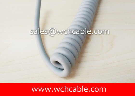 China UL20350 Gas Resistant TPU Sheathed Spiral Cable supplier