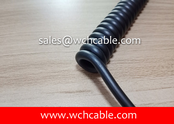 China UL20376 Gas Resistant TPU Sheathed Spiral Cable supplier