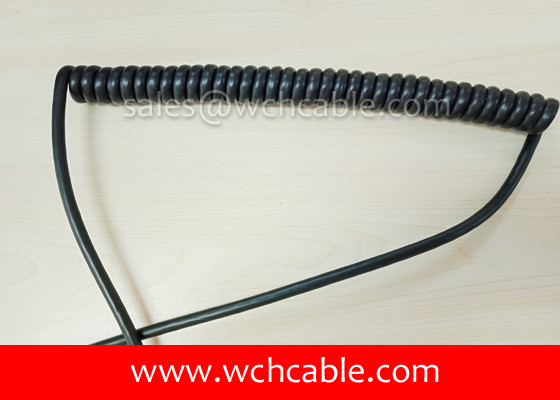 China UL21126 Abrasion Resistant Polyurethane Spring Cable supplier