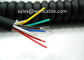 Matt Black Multicore UL Marked Polyurethane PUR Sheathed Spiral Cable supplier