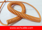 UL Spiral Cable, AWM Style UL21916 16AWG 2C FT2 125°C 300V, TPE / TPE supplier